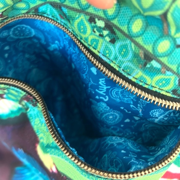 Desigual Boho Multicolor Butterfly Flower Bag With Vegan Black Leather T… - Picture 10 of 13